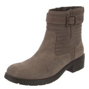 Aquatalia Suede Moto Boots w/ Bag - Size 8.5